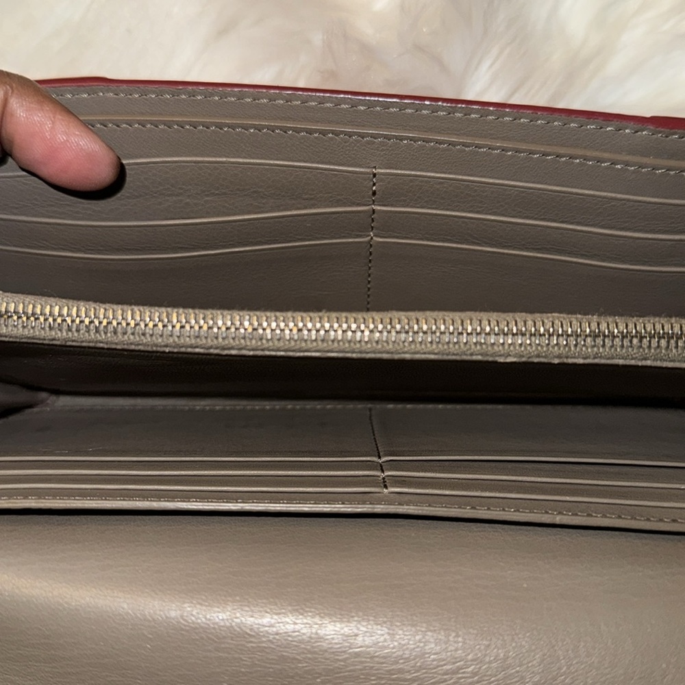 Celine Pink Drummed Leather Large Multifunction Flap Wallet NWT - Picture 15 of 17